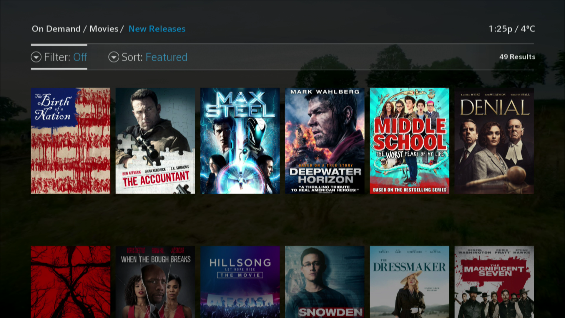 new movies on demand