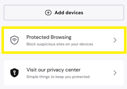Shaw Home App Protected Browsing Highlight.png