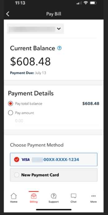 How to pay your bill through your My Shaw account