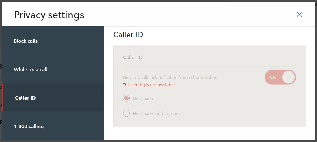 Can't Un-hide Caller ID - Shaw Support