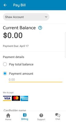 How to pay your Shaw bill through your My Shaw account