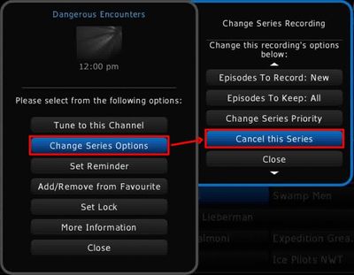 HD Guide PVR: How To Set A Series Recording